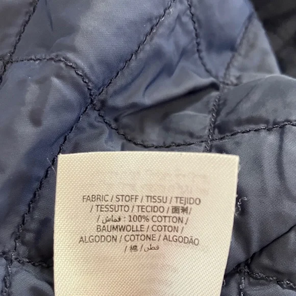 GANT Campus Flannel Over-Shirt w/ Quilted Lining Navy and White Plaid Men’s M - Picture 9 of 10